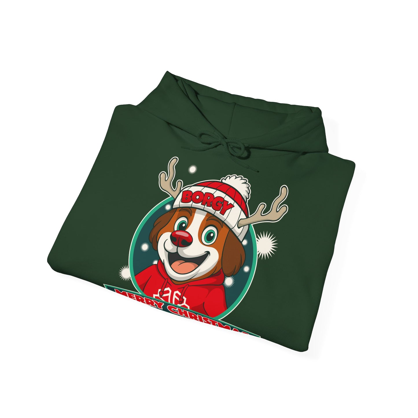 Borgy Merry Christmas - Hoodie - Green