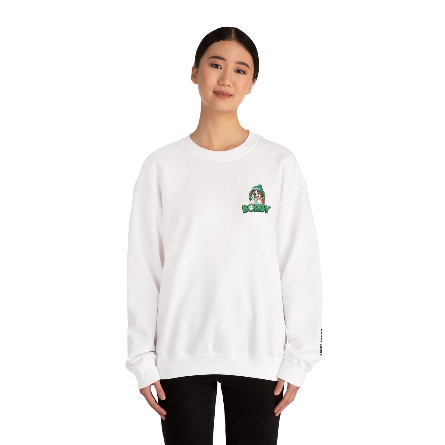 Borgy OG revecto - Double Logo crewneck - White