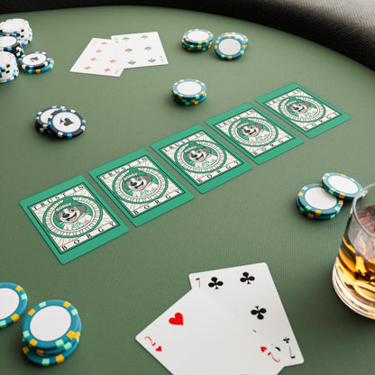 Green Poker Cards