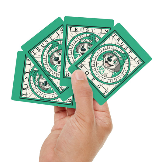 Green Poker Cards