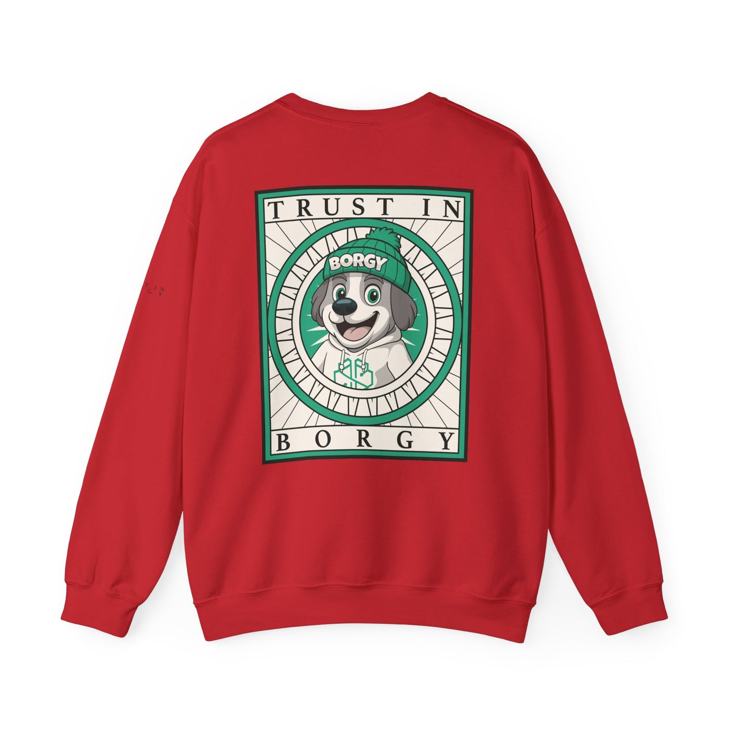 More Trust Crewneck Sweatshirt - Red
