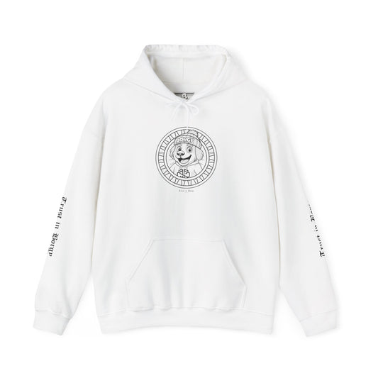 Trust in Borgy Hoodie - Monochrome - White