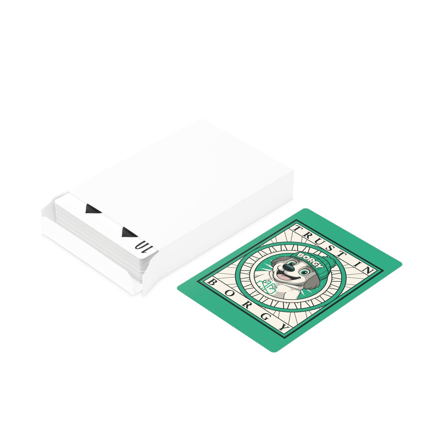 Green Poker Cards