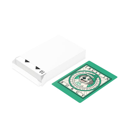 Green Poker Cards