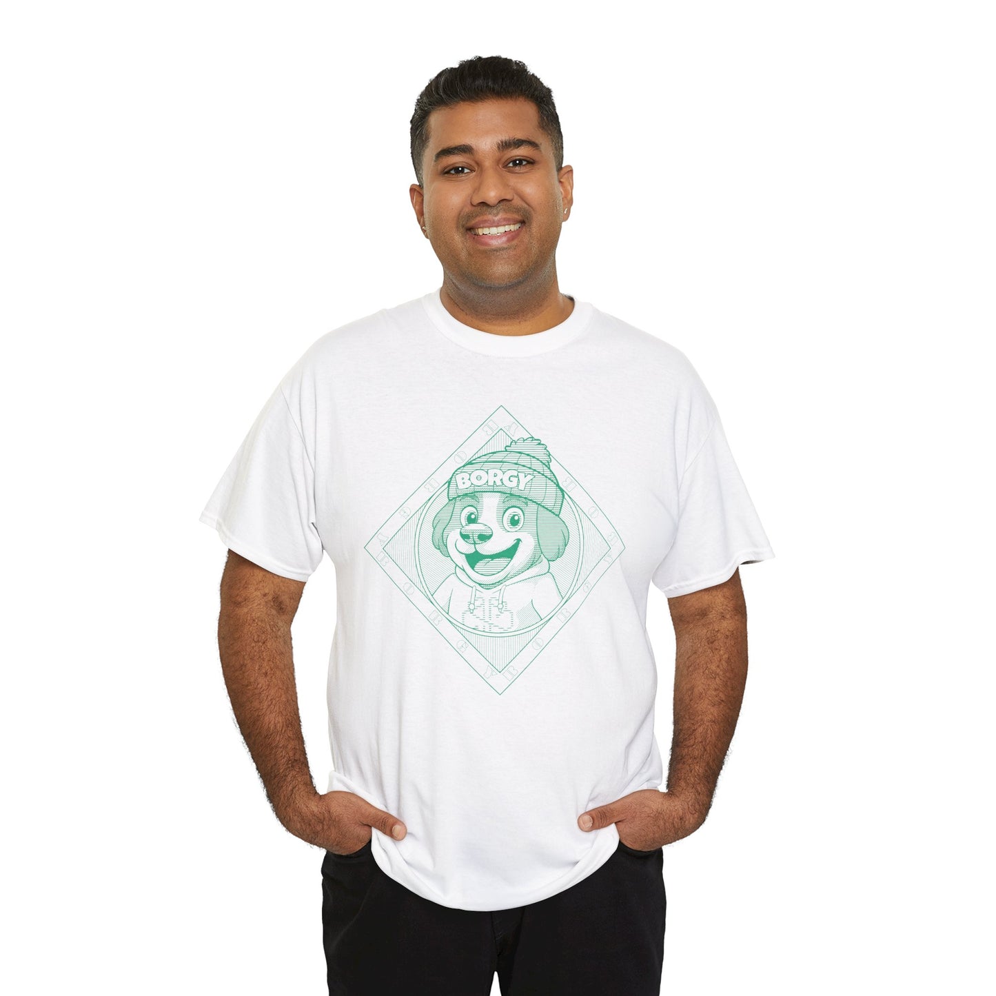 Borgy Greenlines T-Shirt - White & co