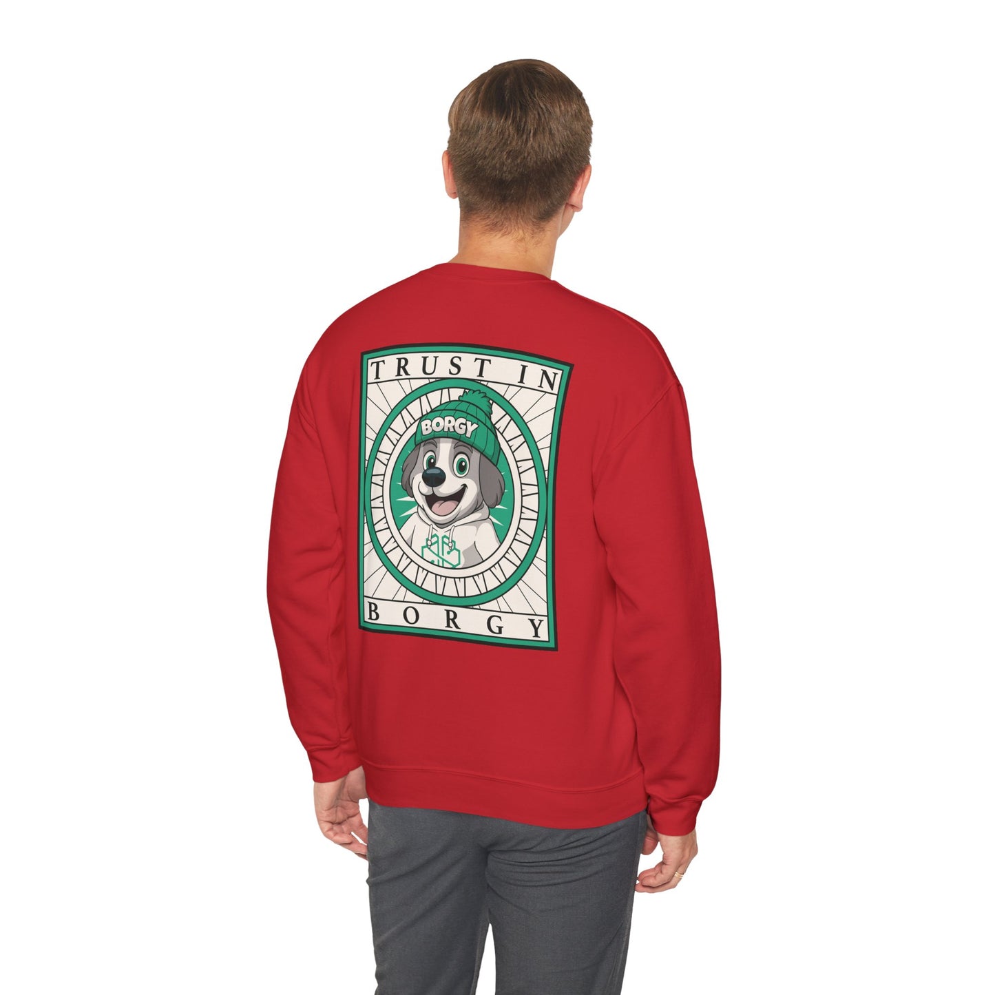 More Trust Crewneck Sweatshirt - Red