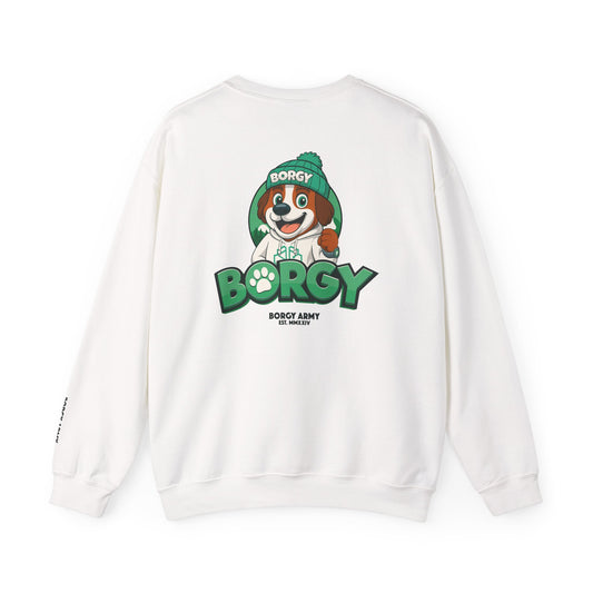 Borgy OG revecto - Double Logo crewneck - White
