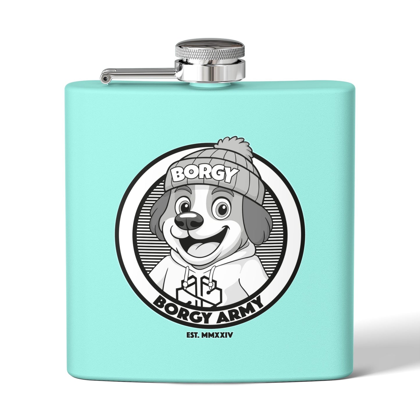 Borgy Army Stainless Steel Flask - Blue