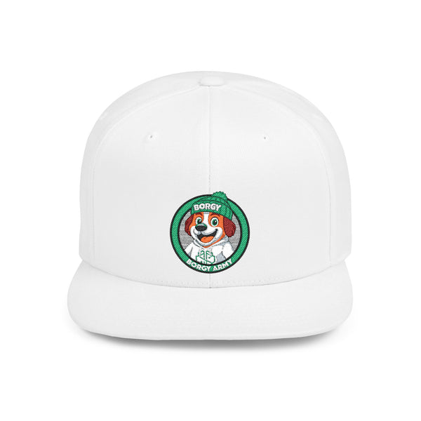 Borgy Army Snapback Hat - Green circle