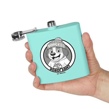 Borgy Army Stainless Steel Flask - Blue