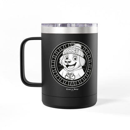 Trust in Borgy Travel Mug - Black