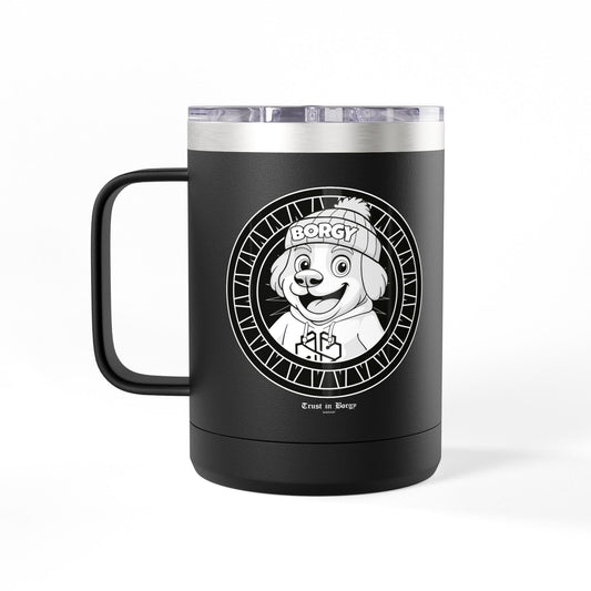 Trust in Borgy Travel Mug - Black