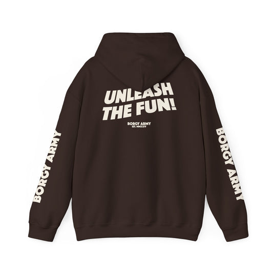 Borgy OG Revecto - Unleash the Fun Hoodie - Dark Chocolate