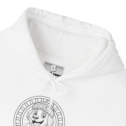 Trust in Borgy Hoodie - Monochrome - White