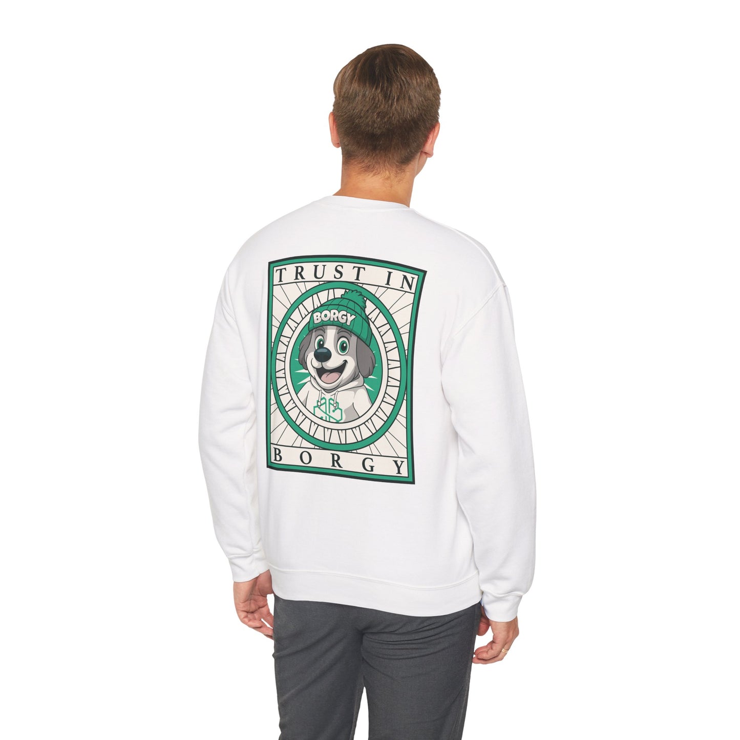 More Trust Crewneck Sweatshirt - White