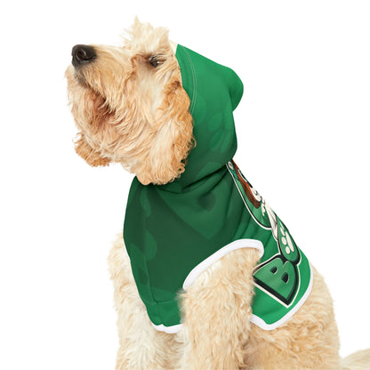 Borgy Green Pet Hoodie — Cute Dog Character Hoodie for Small Pets