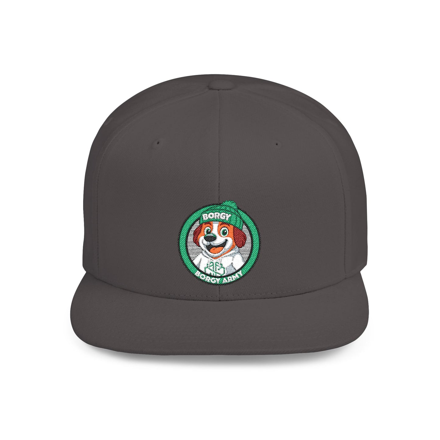 Borgy Army Snapback Hat - Green circle