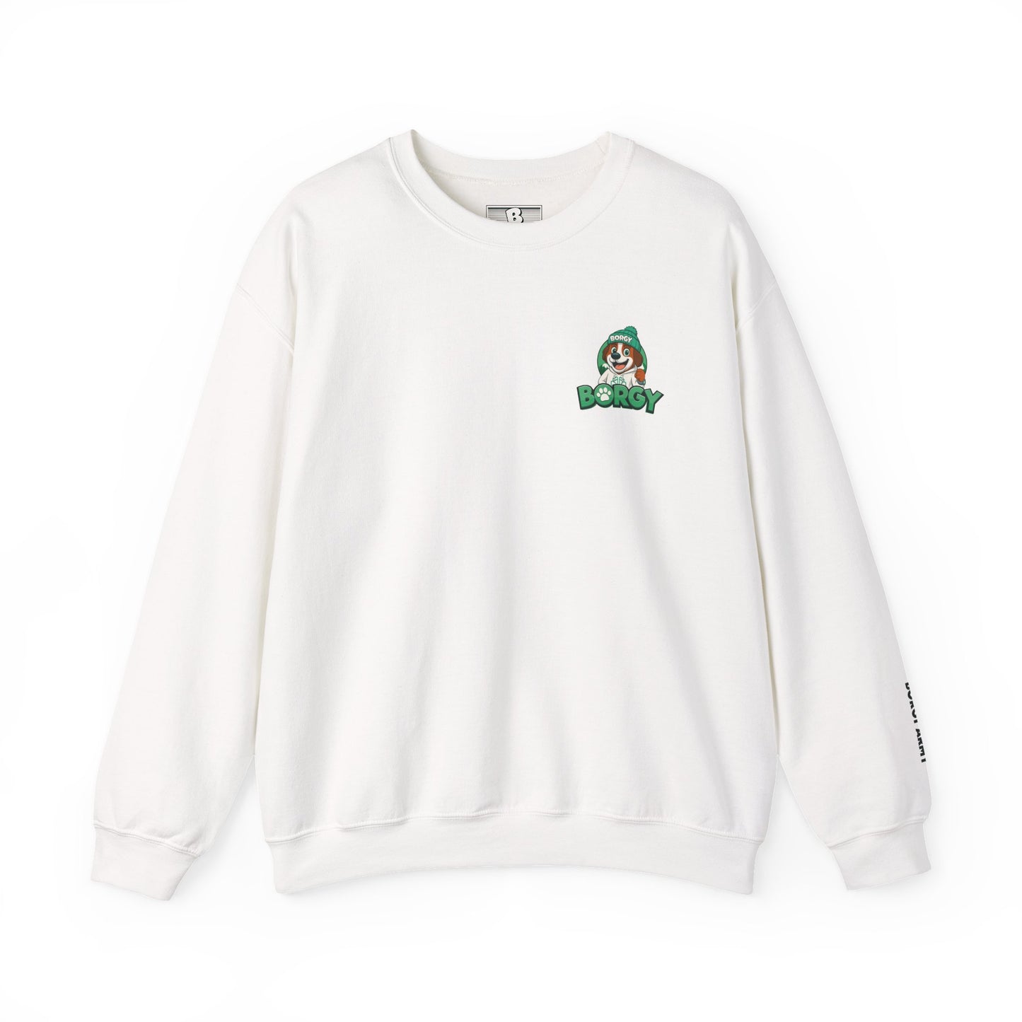 Borgy OG revecto - Double Logo crewneck - White