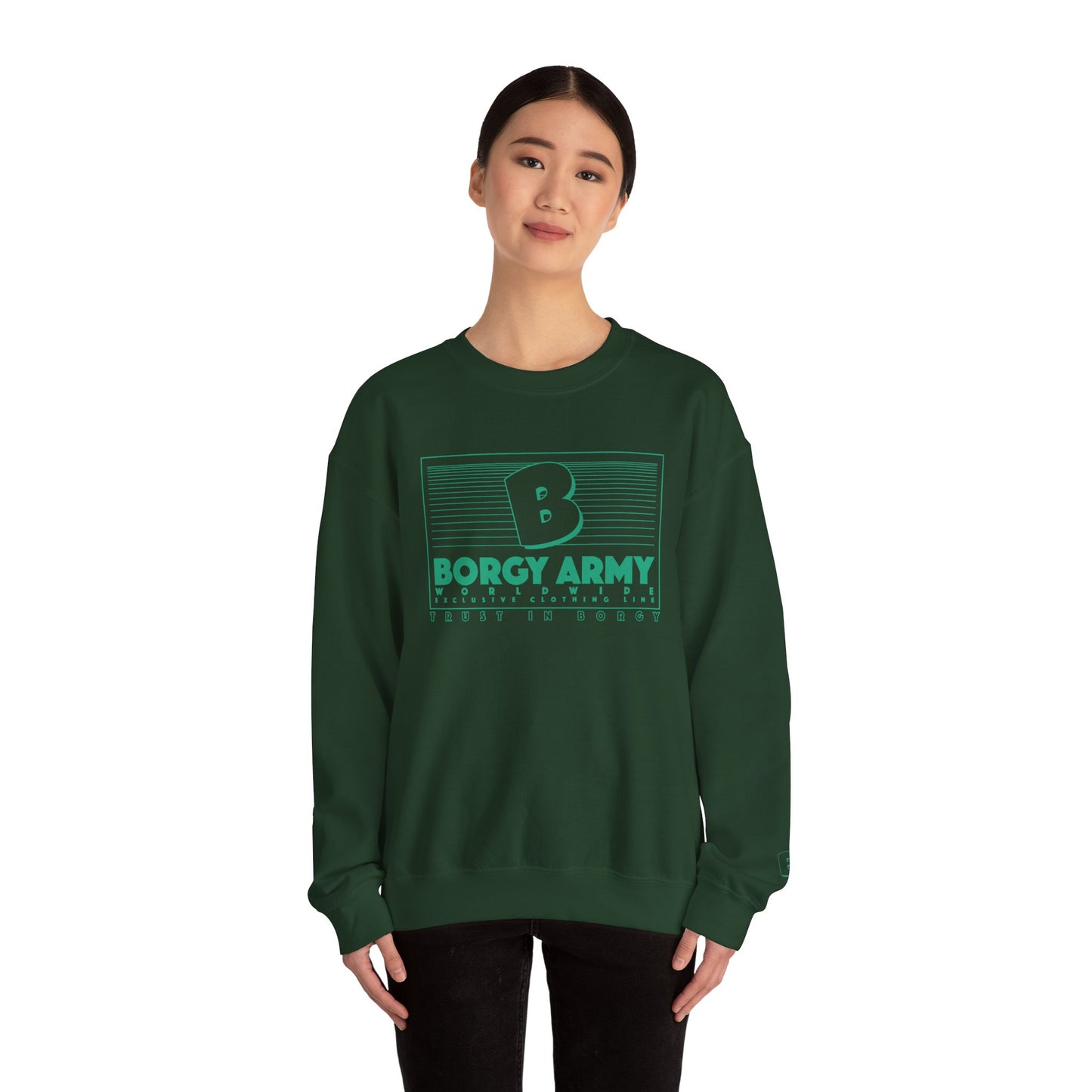 Borgy Worldwide Crewneck - Forest Green