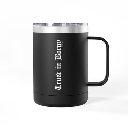Trust in Borgy Travel Mug - Black