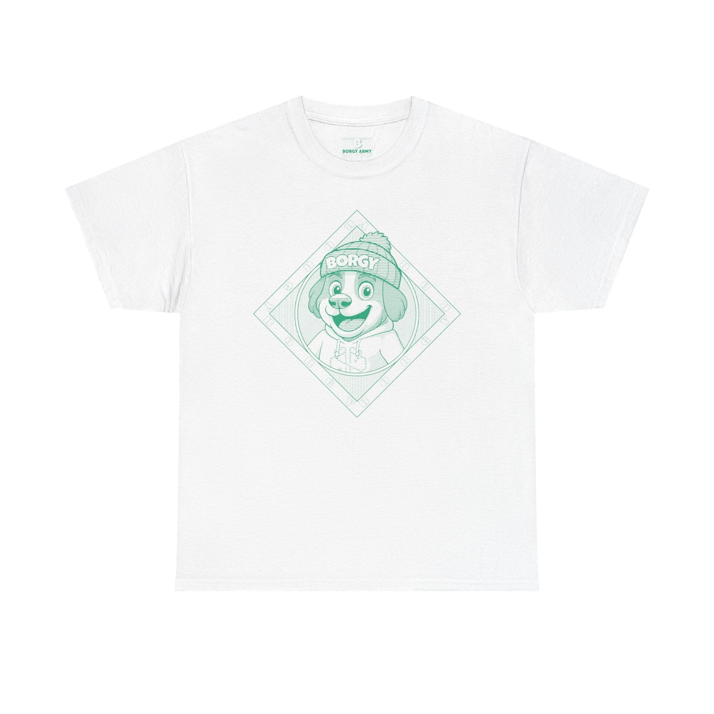 Borgy Greenlines T-Shirt - White & co