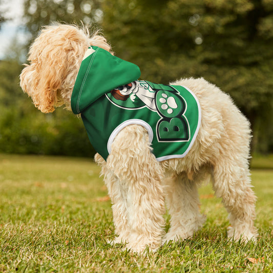 Borgy Green Pet Hoodie — Cute Dog Character Hoodie for Small Pets
